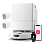 roborock QV 35A Set Aspirateur Robot Laveur, 8000Pa HyperForce, Station Multifonctionnelle, Serpillière Rotative 200 TR/Min & Re