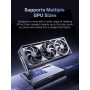 MINIS FORUM Station d'accueil d'extension eGPU DEG2 Thunderbolt 5 (80 Gbit/s, 140 W) et OCuLink, PCIe x16, avec Emplacement M.2 