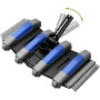 POOLAZA Aspirateur de piscine, aspirateur de piscine pondéré avec raccord de tuyau pivotant de 1-1/2", brosse pour sols et latér