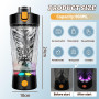 flintronic Shaker électrique à protéines - 650 ml - Mixeur automatique de protéines - Rechargeable par USB C - Pour shakes proté