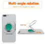 Cobee Anneau de Support pour Téléphone Portable - Rotation à 360° en Métal, Pliable et Réglable - Compatible Avec la Plupart des
