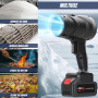 Souffleur à Jet Sec Turbo. Turbo Air Duster, 130.000 TRM. Dépoussiéreur sans Fil. Mini Souffleur de Feuilles. 1050 W. Comprend 2