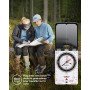 SUUNTO MC-2 Boussole de Navigation Professionnelle, Compass d'Orientation Multifonction avec Loupe Intégrée à la Plaquette, Décl
