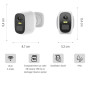 Konyks Camini Air SE - Caméra de Surveillance extérieure sans Fil WiFi, Notifications détection de Mouvement, Vision Nocturne en