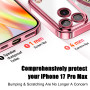 Misscase Coque pour iPhone 17 Pro Max avec Protection de L'appareil Photo Coques en TPU Résistant Aux Chocs et Aux Rayures Coque