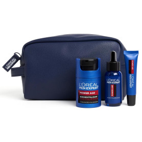 L'Oréal Men Expert - Trousse Routine Experte pour Homme - Soins Visage Revitalisant & Anti-Âge - À l'Acide Hyaluronique - Pour T