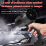 Souffleur Feuille Batterie Sans Fil, 35000 Tr/Min Portable Turbo Souffleur Avec Batteries 1300mah, Souffleurs Jardin Compact Ele