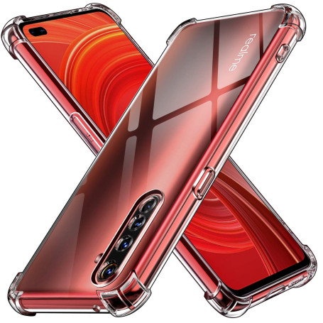 ivoler Coque pour Realme X50 Pro 5G, Ultra Transparent Étui de Protection en Silicone Antichoc avec Coins Renforcés, Clair Mince