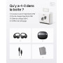 SHOKZ OpenDots ONE Casque à oreilles libres, Audio Dolby Premium, Écouteur à Clip 6,5 g, Bluetooth 5.4, sans Fil avec Micro, Cha
