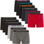 ANTONIO ROSSI (lot de 12) boxers ajustés pour hommes - Boxers pour hommes avec ceinture élastique