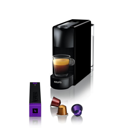 Nespresso Krups Machine à Café Essenza Mini Noir Cafetière à Capsules YY2910FD