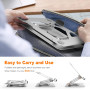 GRIFEMA Support Ordinateur Portable, Support PC Portable Rotatif à 360°, Réglable en Hauteur, Pliable Laptop Stand Compatible av
