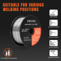 FEIFANKE Fil Fourré Sans Gaz 1,0MM, Bobine Fil Fourré 3KG- E71T-GS General Purpose MIG MAG Welding Wire Reel D100 for Welding Ma