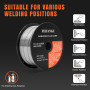 FEIFANKE Fil Fourré Sans Gaz 0.9MM, Bobine Fil Fourré 3KG- E71T-GS General Purpose MIG MAG Welding Wire Reel D100 for Welding Ma