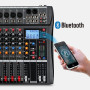 Depusheng DA8 Mélangeur audio professionnel Console de carte de son Bluetooth Interface de système de bureau à 8 canaux Entrée M