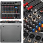 Depusheng DA8 Mélangeur audio professionnel Console de carte de son Bluetooth Interface de système de bureau à 8 canaux Entrée M