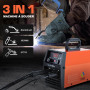 HITBOX Poste à Souder MIG Sans Gaz 200A, Soudeuse 3-en-1 Flux Core MIG/ARC/Lift TIG, Machine de Soudage Inverter IGBT 230V Porta