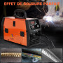 HITBOX Poste à Souder MIG Sans Gaz 200A, Soudeuse 3-en-1 Flux Core MIG/ARC/Lift TIG, Machine de Soudage Inverter IGBT 230V Porta