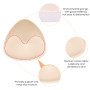 WLLHYF Lot De 2 Paires De Coussinets De Soutien Gorge Inserts De Soutien Gorge Triangulaires Respirants Couleur Peau Rembourrage