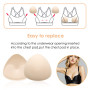 WLLHYF Lot De 2 Paires De Coussinets De Soutien Gorge Inserts De Soutien Gorge Triangulaires Respirants Couleur Peau Rembourrage
