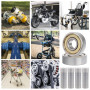 40 Pièces 608ZZ Roulements à Billes Miniatures à Rainure,8x22x7 mm Durable Roulement a Bille,Acier au Carbone Métal Bearings pou