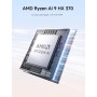 MINIS FORUM AI X1 Pro Mini PC, processeur AMD Ryzen AI 9 HX 370 12 cœurs jusqu'à 5.1 GHz, AMD Radeon 890M, 64 Go DDR5 / 1TB SSD,