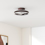 Nalezuns Ventilateur de Plafond, 40cm Ventilateur Plafond avec Lumiere Silencieux, 6 vitesses de, intensité variable, 3 couleurs