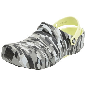 Crocs Unisexe Adulte Bistro Work Graphic Clog Sabots, Black/Lime, 39/40 EU
