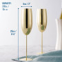 Oak & Steel - 4 Élégantes Flûtes À Champagne En Acier Inoxydable, 285 Ml - Set De Verres Incassables Pour Noël Et Le Nouvel An