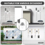xyuayamz Porte Balais Mural, Ventouse Accroche Serpillère Mural, Support Mural Balai Sans Percer, Rangement Balai pour Votre Cui