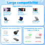 Câble USB-C vers USB-C,5m 240W charge rapide PD 5 A,gaine en nylon Compatible avec iPhone 17/16/15 Pro Max/Pro/Plus,Samsung Gala