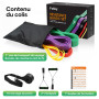 Fokky Elastique Musculation,5 Niveaux différents Élastique Musculation,Bande Elastique Musculation avec Poignées Ancre de Porte