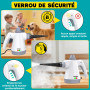 Nettoyeur Vapeur Portatif 1050W, Nettoyage Haute Température – 100% Sans Chimie Désinfection, Appareil Multifonction pour Cuisin
