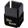 Faber-Castell 116450 Black Edition Boîte de 50 Crayons de Couleur Vibrants, Résistants à la Rupture et Prise en Main Ergonomique
