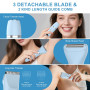 Scttomon Rasoir Electrique Feminin Tondeuse précise pour visage et zones sensibles, Tondeuse à poils corporels pour visage, jamb