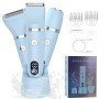 Scttomon Rasoir Electrique Feminin Tondeuse précise pour visage et zones sensibles, Tondeuse à poils corporels pour visage, jamb