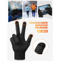 TRENDOUX Gants Hiver Homme Femme - Gants Tactiles Chaud Doux Doublure Polaire, Idéal pour Sport de Conduite Running Vélo Moto Sm