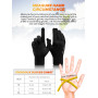 TRENDOUX Gants Hiver Homme Femme - Gants Tactiles Chaud Doux Doublure Polaire, Idéal pour Sport de Conduite Running Vélo Moto Sm