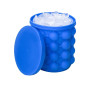 zalati Seaux à glaçons 2 en 1 en silicone portable pour whisky, cocktails, boissons