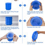 zalati Seaux à glaçons 2 en 1 en silicone portable pour whisky, cocktails, boissons