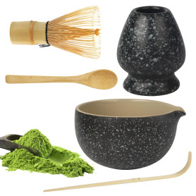 5 pièces Rose Matcha Kit Fouets à Matcha Convient à la Préparation de Thé Matcha pour la Maison, le Bureau et le Salon de Thé Fo