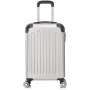 Valise Cabine 20″ (55 cm) Rigide ABS Léger et Durable, 4 roulettes 360°, gris clair ou foncé 59,99 €
