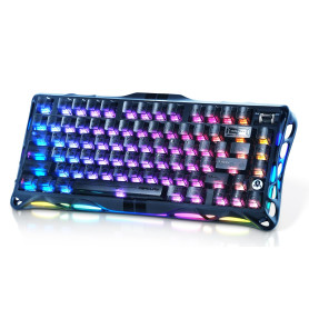 GravaStar Mercury V75 HE Clavier Gaming, Polling 8KHz, Balayage 32K, Précision RT 0,01mm, Clavier Hall Effect 75% RGB avec Switc