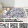 Echehi 2 pièces Tapis Egouttoir Vaisselle, 40x 30 cmTapis Egouttoir Vaisselle pour Comptoir de Cuisine, Machine à Café. Marbre