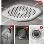 2Pcs Protection de Drain de Silicone, Filtre Evier de Cuisine avec Ventouse, Filtre de Couverture de Drain de Baignoire, Filtre 