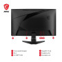 MSI MAG 27C6F écran Gaming incurvé FHD de 27" - Dalle Rapid VA 1920 x 1080 1500R, 180 Hz / 0,5ms (GtG, Min.), Adaptive-Sync - DP