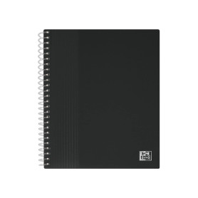 OXFORD Porte fiches bristol A5 School Life 80 vues / 40 pochettes Couverture Polypro Noir