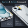JETech Coque pour iPhone 15 6,1 Pouces, Anti-Jaunissement Étui de Protection Antichoc, Housse Anti-Rayures Dos Transparente (Tra