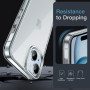 JETech Coque pour iPhone 15 6,1 Pouces, Anti-Jaunissement Étui de Protection Antichoc, Housse Anti-Rayures Dos Transparente (Tra
