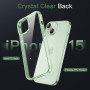 JETech Coque pour iPhone 15 6,1 Pouces, Anti-Jaunissement Étui de Protection Antichoc, Housse Anti-Rayures Dos Transparente (Ver